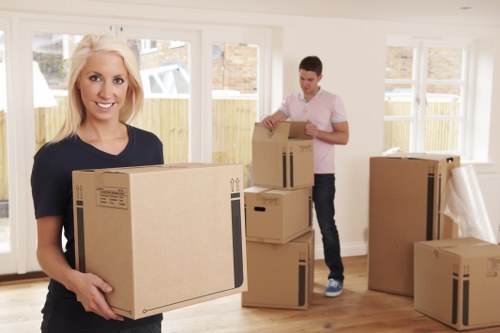 Careful furniture handling during a local move in Greenwich