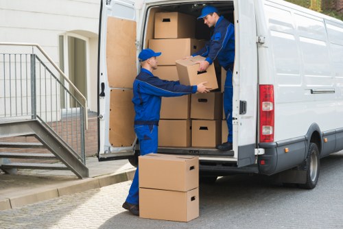 Greenwich man and van helping with furniture transport