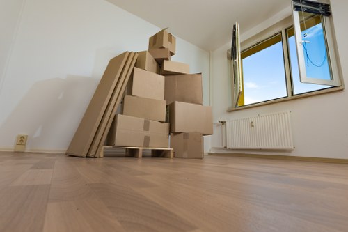 Careful handling of desks and IT equipment during an office move