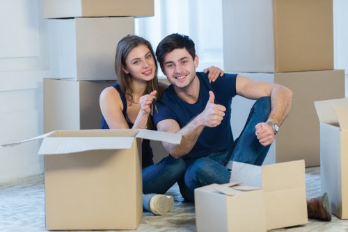 Commercial furniture collection in Greenwich office area