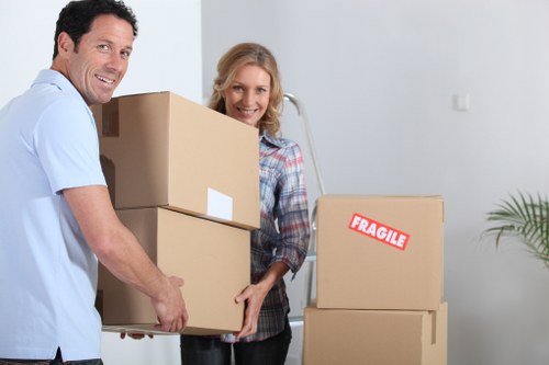 Storage boxes and moving equipment for Greenwich removals